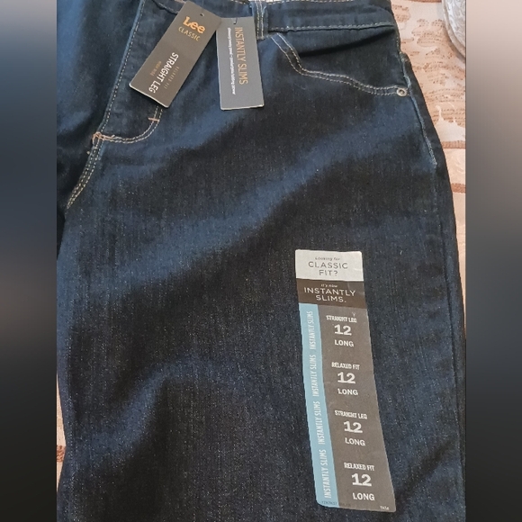 Lee Slim Straight Leg Jeans sz 12L NWT  Blue - Picture 9 of 9